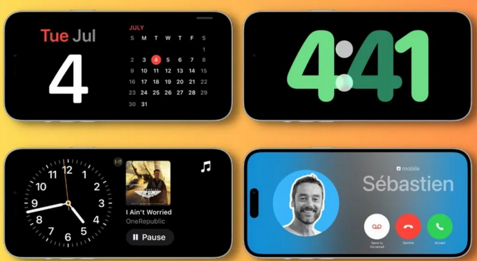 铁东苹果手机维修分享iOS17横屏充电待机显示有什么好处 