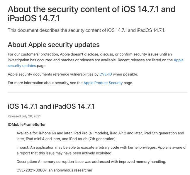 铁东苹果手机维修分享iOS 14.7.1 正式版更新内容及升级方法 